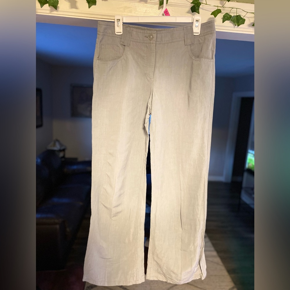 Armani Collezioni Gray Linen blend Pants size 8